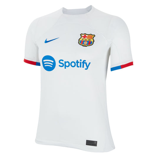 Nike FC Barcelona 23-24 Jr Away - White/Royal Blue/White