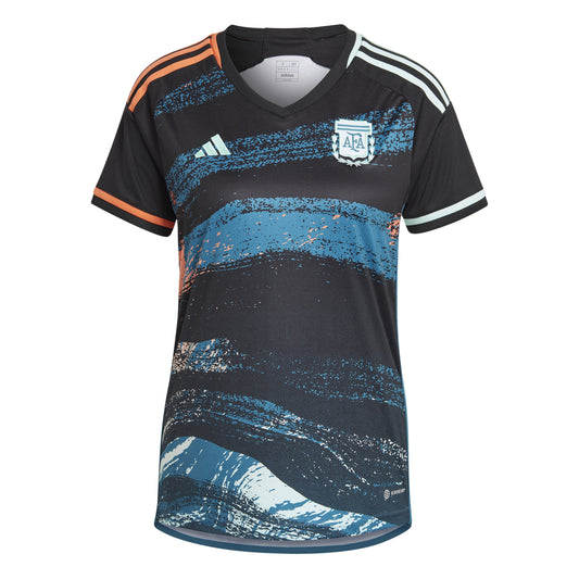 adidas Argentina 2023 Away Jersey Women - Black / Trace Orange / Clear Mint