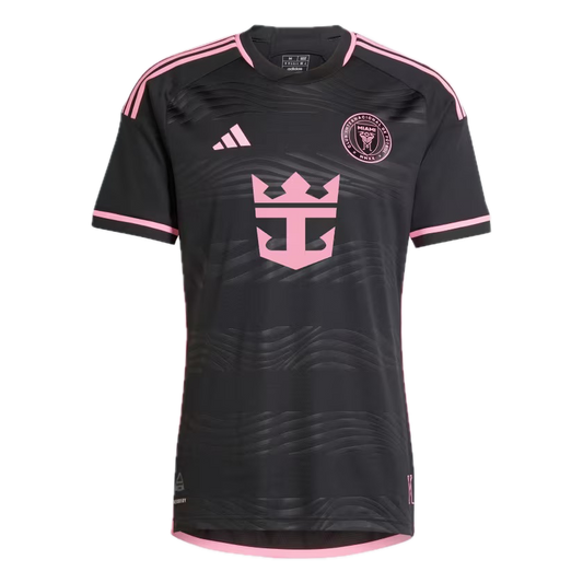 adidas Inter Miami CF 23-24 Away Authentic Jersey - Black/Pink