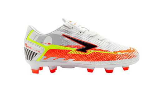 Knight Junior Football Boots - White/Orange